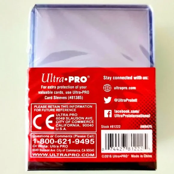 Pack of 25 Ultra-pro 3" x 4" Regular Hard Toploaders for Trading Cards - Picture 2 of 4